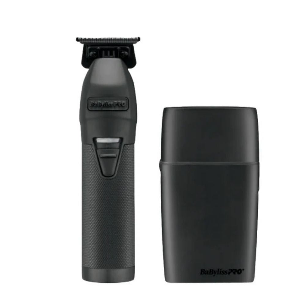 BaBylissPRO LimitedFX Matte Black Trimmer & Double Foil Shaver #FXDUOFS2TMB