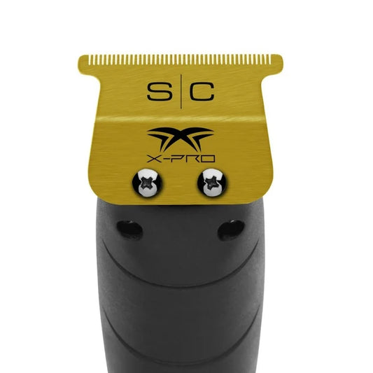 StyleCraft X-Pro Fixed Gold Wide Trimmer Blade with DLC Deep Tooth Cutter #SC527GB