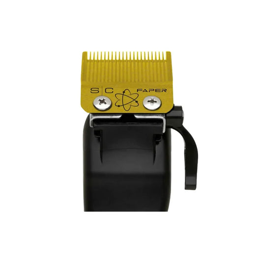 StyleCraft Gold Titanium Faper Blade with Gold Titanium Slim Deep Tooth #SC525G