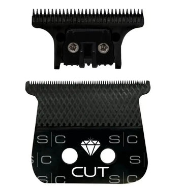 StyleCraft Diamond Cut Fixed Black DLC Hair Trimmer Blade with DLC The One Cutter #SC541B