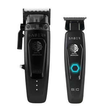 StyleCraft Black Saber 2.0 Clipper &  Trimmer Combo