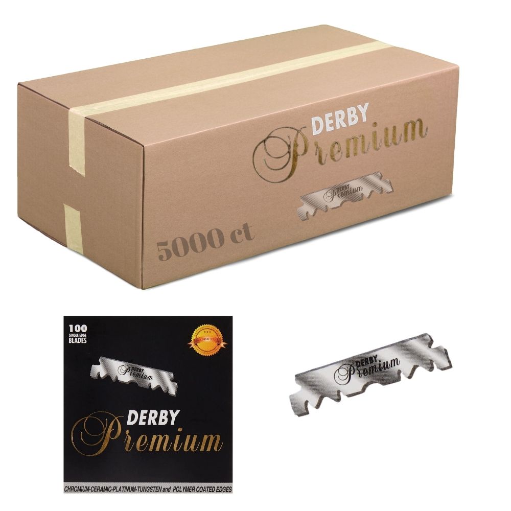 Derby Razor Barcode Derby Premium Single Edge Razor Blades | HaircutClippers